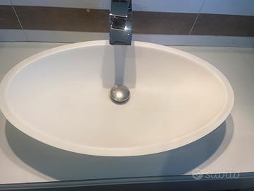 Lavandino lavabo in corian per bagno