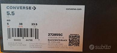 scarpe Converse N°38 nere da donna 