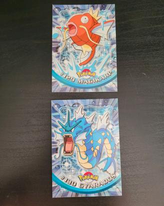 Pokémon Topps - Magikarp e Gyarados - NM Near mint