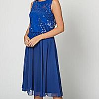 Luisa Spagnoli abito longuette di seta  T 42