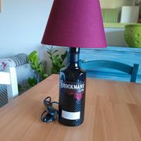 Lampada artigianale bottiglia Brockmans Gin