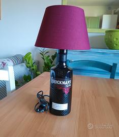 Lampada artigianale bottiglia Brockmans Gin