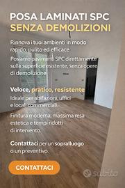 Posa pavimento in laminino, spc pvc ecc