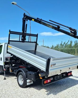 IVECO DAILY 35 35C18 NUOVO GRU + RIBALTABILE