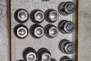 Dadi Bulloni antifurto originali inox Ford