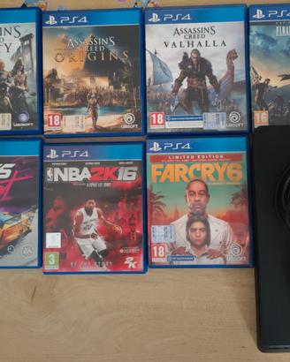 PS4 Slim 500GB + controller + 9 giochi PlayStation