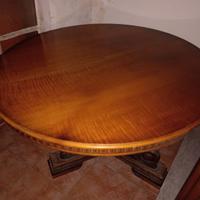Tavolo in Legno rotondo allungabileVintage D'Epoca