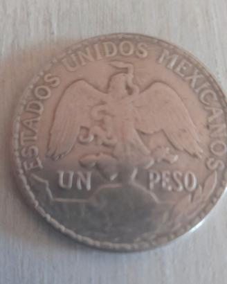 Moneta argento antica un peso