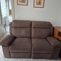 Divano 2 posti marrone