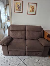 Divano 2 posti marrone