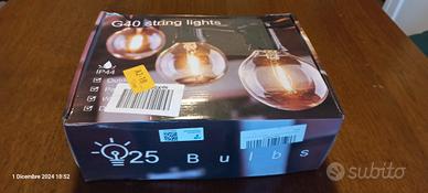 striscia luminosa  25 lampadine