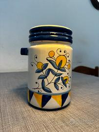 Contenitore in ceramica - stile Capri