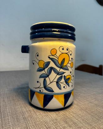 Contenitore in ceramica - stile Capri