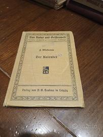 Libro Astronomia 1905 "Der Kalender" - Walter Wisl