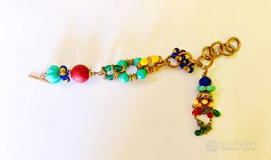 bracciale vintage con pietre colorate 