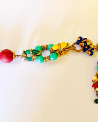 bracciale vintage con pietre colorate 