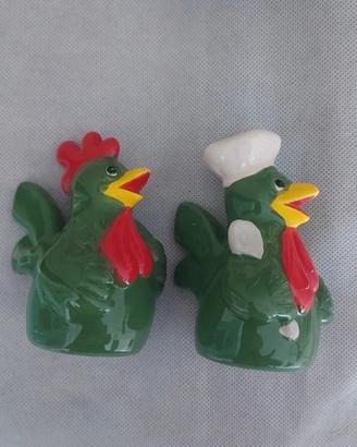 dosatori per sale e pepe a forma di galline