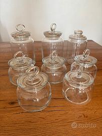 Set vasetti Baratoli coperchio ermetico vetro