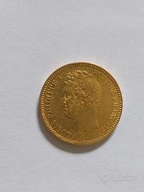 Moneta da 20 franchi francesi in oro