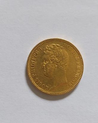 Moneta da 20 franchi francesi in oro