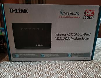 D-Link Modem Router Wireless AC 1200 VDSL ADSL