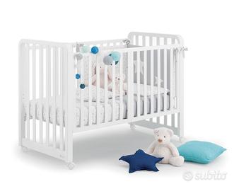 culla 8 in 1 glam azzurra in legno bianca