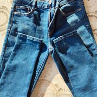 Skinny jeans Zara taglia 38 nuovo Y2K zip