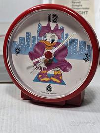 Sveglia vintage NOS anni 80 paperina Moonlight