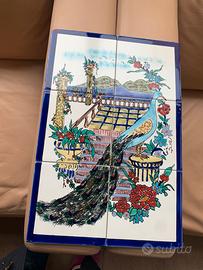 Pannello decorativo ceramica smaltata