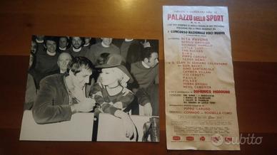 Adriano celentano foto archivio stampa volantino