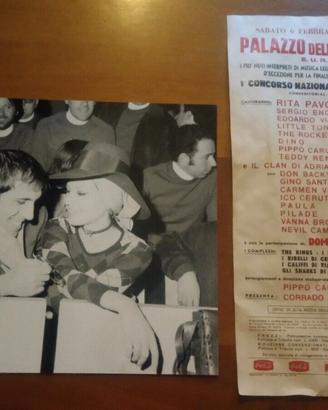 Adriano celentano foto archivio stampa volantino