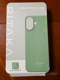 Cover PITAKA verde iphone 16 plus