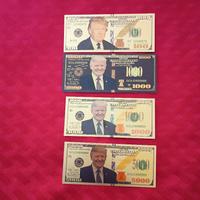 "TRUMP"4 BANCONOTE LAMINATE ELEZIONI 2024