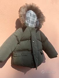 Giubbino parka bimbo verde