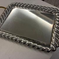 ELEGANTE VASSOIO ACCIAIO