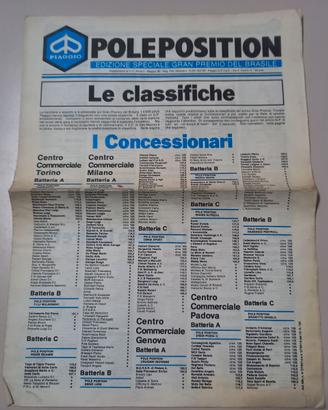 Rivista Aziendale PIAGGIO EDIZ SPECIALE Maggio 85