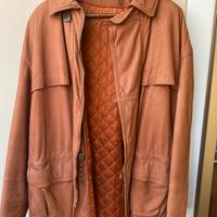 Giacca in pelle scamosciata