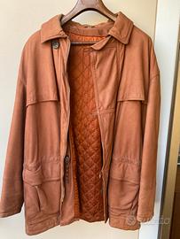 Giacca in pelle scamosciata