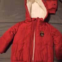 Piumino Guess neonati baby 12 mesi rosso giubbotto