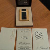 Accendino S.T. Dupont placcato oro e lacca cinese