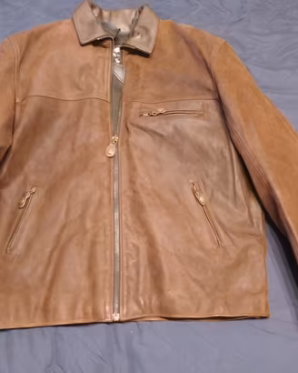 GIUBBOTTO MOTO FURYGAN PELLE VINTAGE XXL 56 