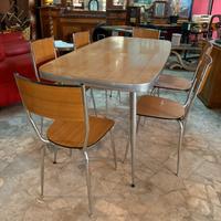 Set tavolo + 6 sedie vintage anni50/60