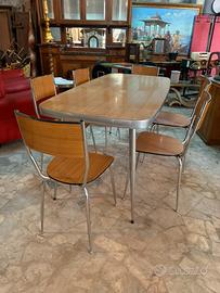 Set tavolo + 6 sedie vintage anni50/60
