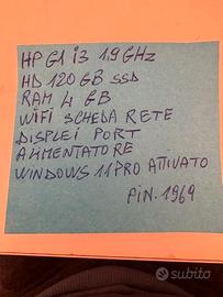 MINI PC HP G1 I3 1.9 GHz