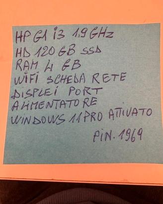 MINI PC HP G1 I3 1.9 GHz