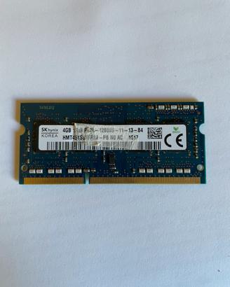 4GB RAM DDR3 PC3L 12800 1600MHz