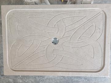 Piatto doccia in pietra naturale di Apricena 