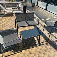 Set salotto da esterno - 4 posti con tavolino