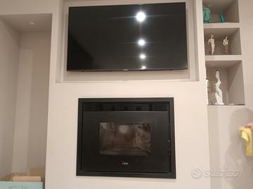 stufa a pellet da parete