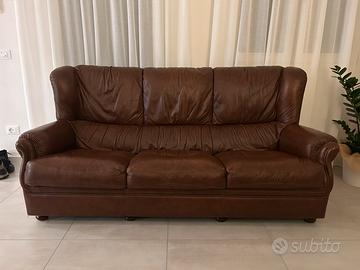 Divano in pelle vintage